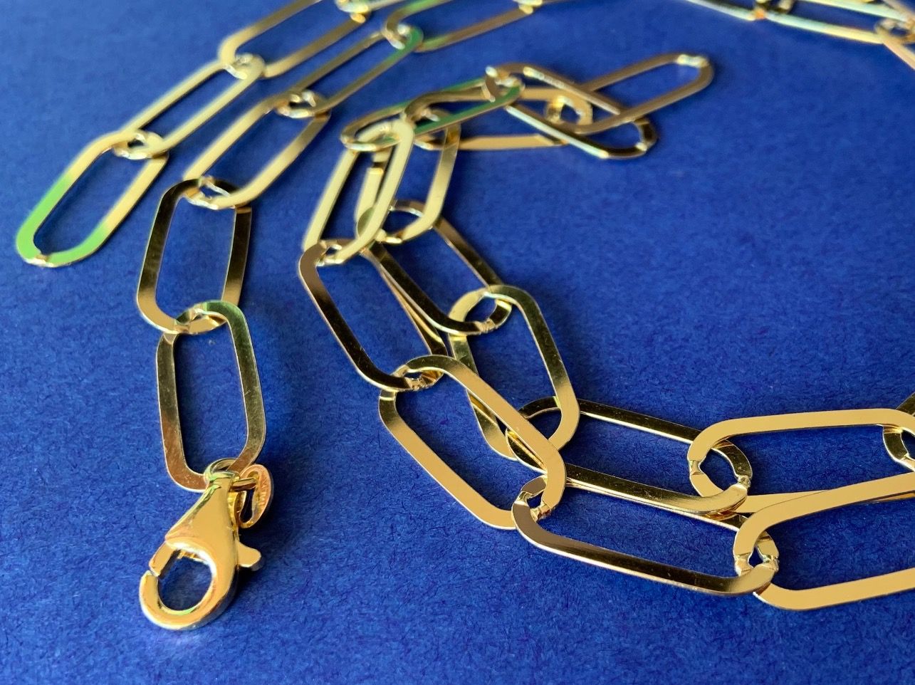 Catenine: Sterling Flache Elemente vergoldet (88cm) – Nuovo (secondo la descrizione) da Laufen venduto da Bellebellezza 8