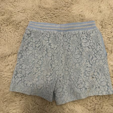Kids Only Shorts, Gr. 122/128, hellblau, Spitze, Sommer