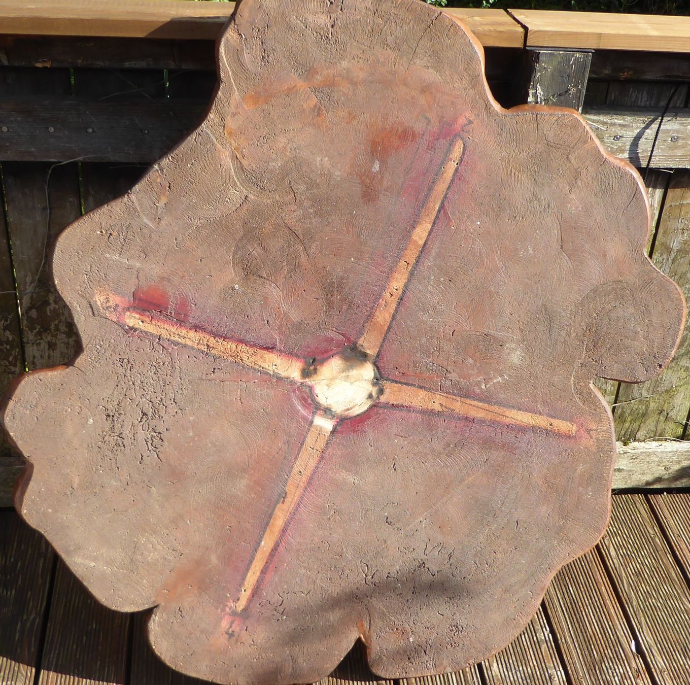 Tavoli: einzigartiger schöner Eichen-Tisch, massiv Holz – Usato da Sargans venduto da Benziner 9