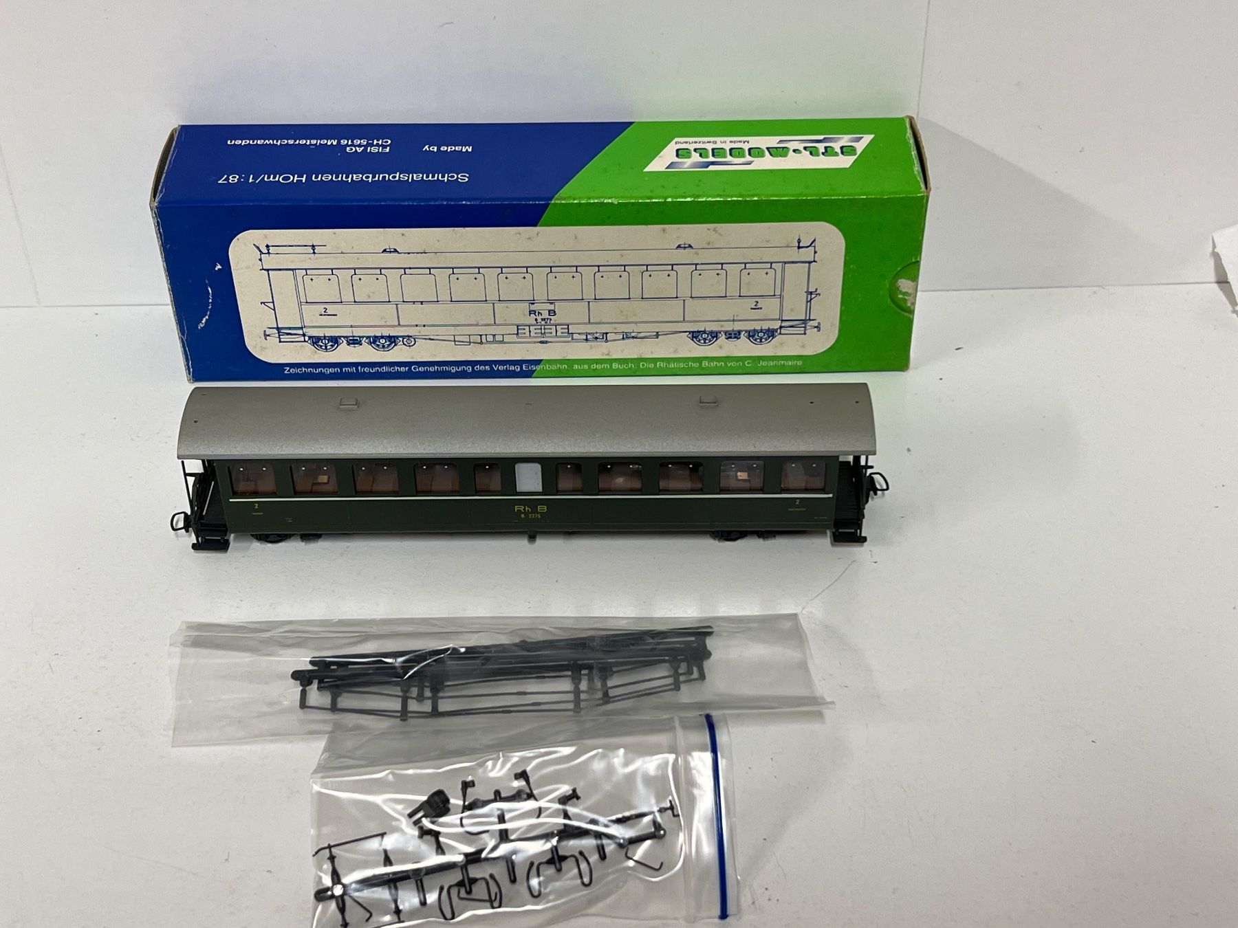 Modelleisenbahnen: STL - MODELS RhB B 2275  H0m – Gebraucht aus Neuenhof von ludovicco
