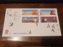 Superbe enveloppe illustrée de timbres : Faucons!