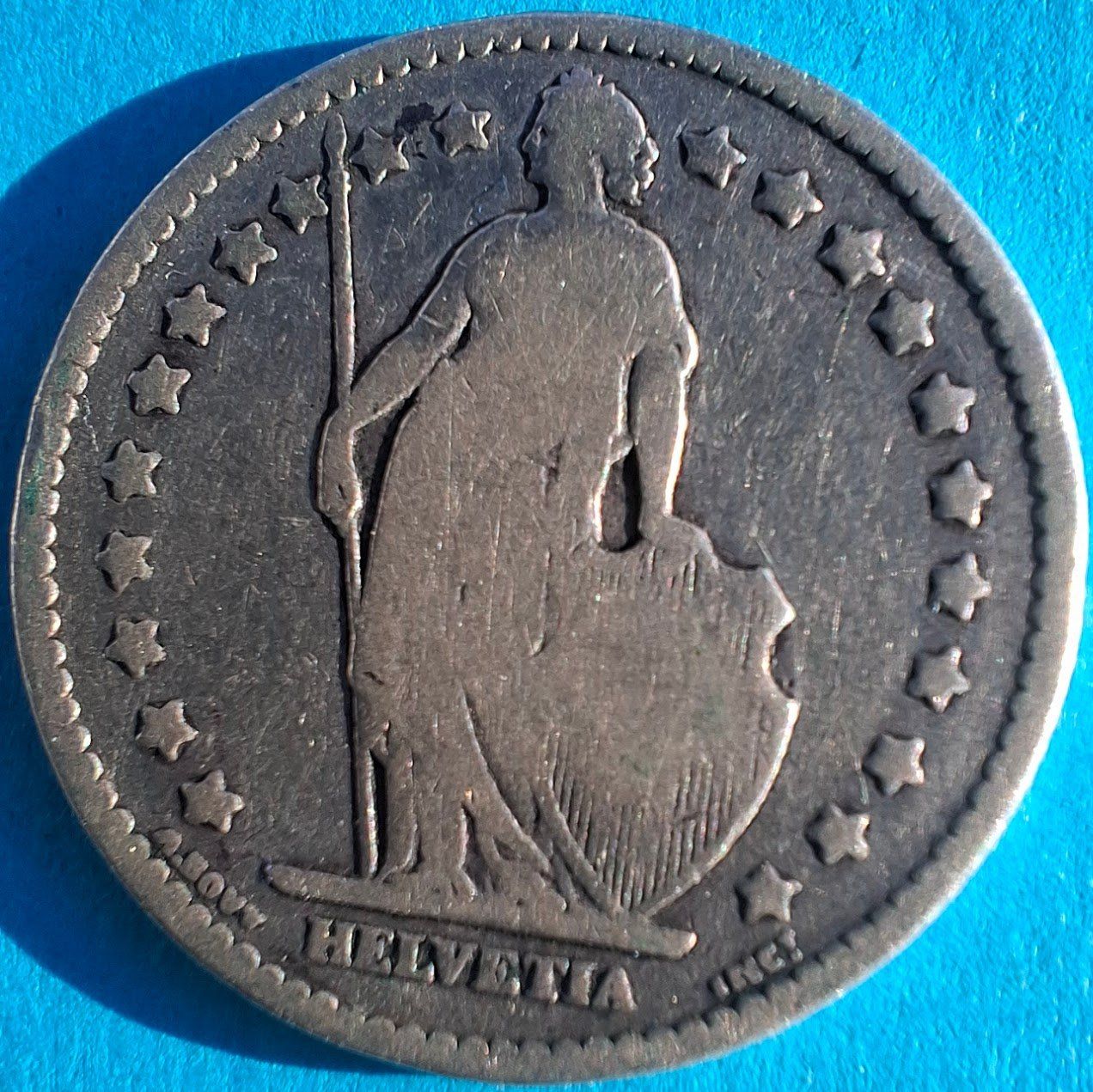 Alle Münzen: CHF___1.00 1880 SS – Gebraucht aus Fribourg von Kiki020 1