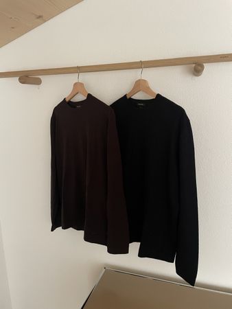 Massimo Dutti Merino Wollpullover, Set mit 2, Grösse M