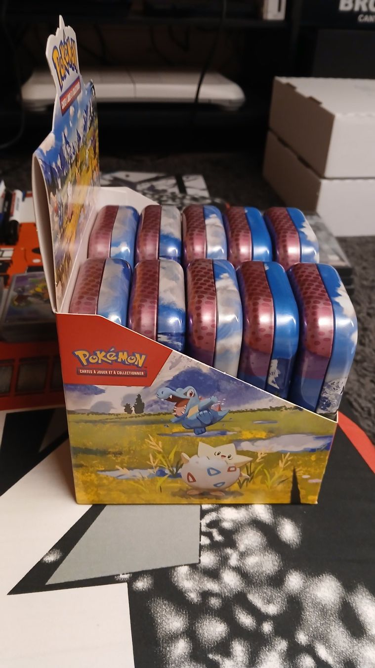 Pokémon Carte collezionabili: Empty Mini Tins Display Pokemon – Usato da Condémines (Nendaz venduto da Dr.Sub 2