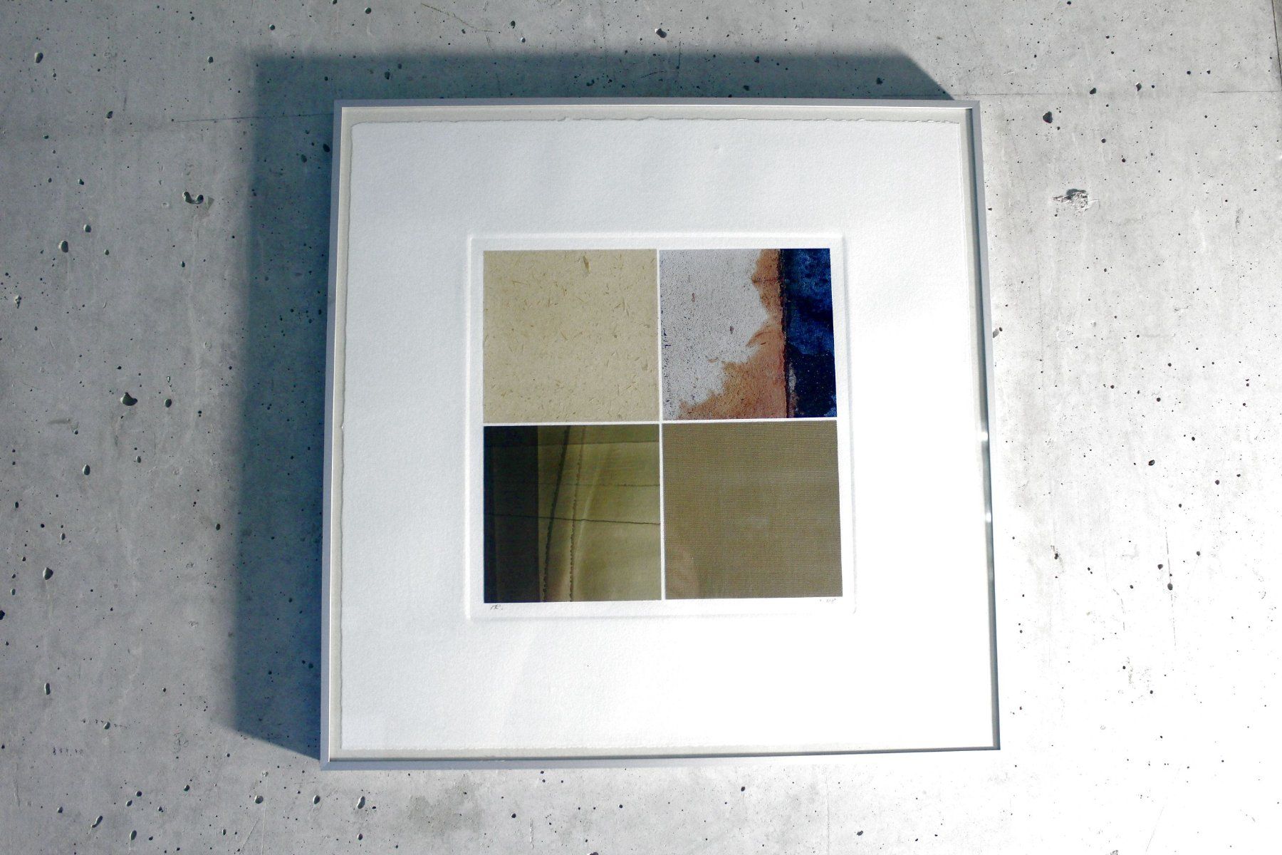Tableaux: 4x Gemälde / Collage, ELEMENTE, signiert & gerahmt, 2008 – D'occasion à Bern par Vitaneuf 1