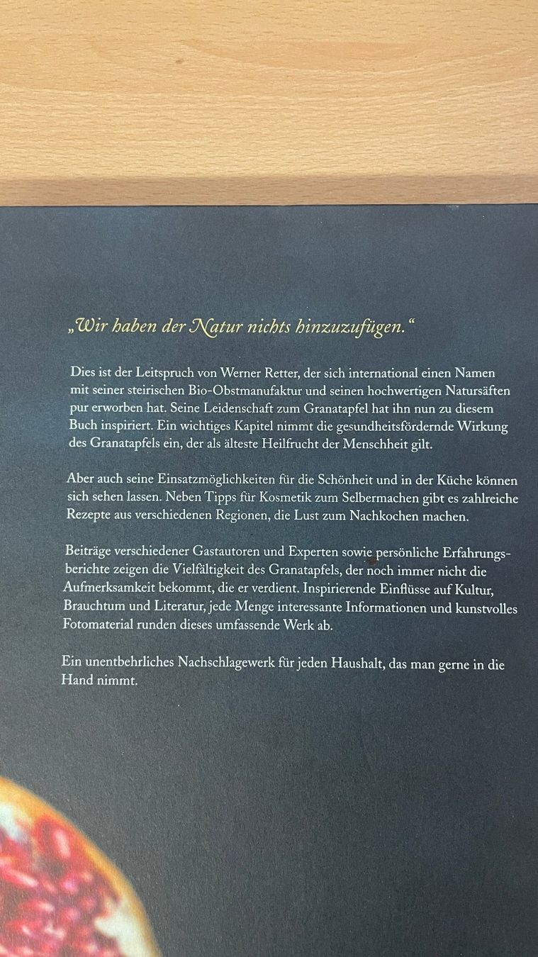 Bücher: Superfruit Granatapfel Kochbuch – Gebraucht aus Glattfelden von cybermaxx 1