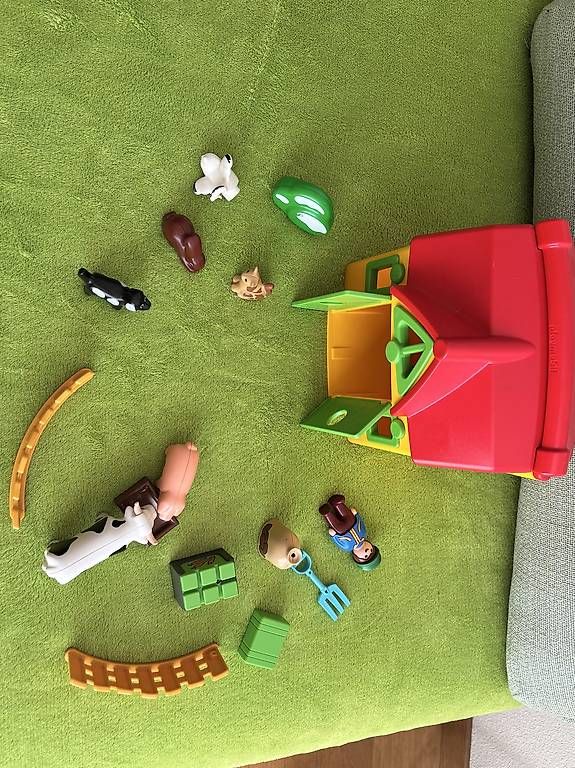 Playmobil Giocattoli: Playmobil 123 Mitnehm-Bauernhof – Usato da Schafisheim venduto da drea04