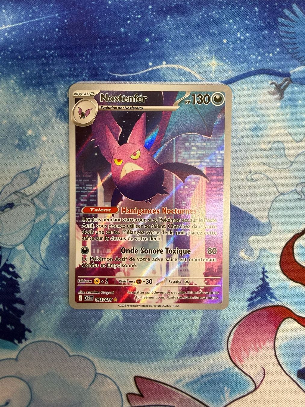 Pokémon Carte collezionabili: Nostenfer AR - CRI 093 FR – Nuovo (secondo la descrizione) da Courgenay venduto da ScamBoxOff