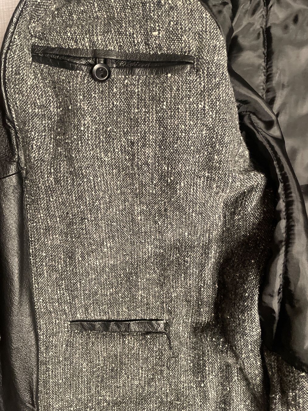 Giacche: Leder Jacke mit abnehmebare Kaputze – Usato da Capolago venduto da LA.BOTTEGA 4