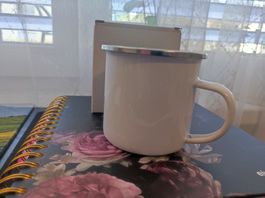 Emaille Tasse für Tee oder Kaffee NEU