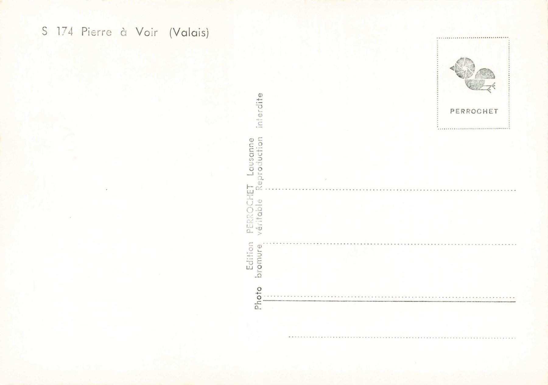 Cartoline postali: Pierre Voir valais G – Usato da Biasca venduto da Blenio71 1