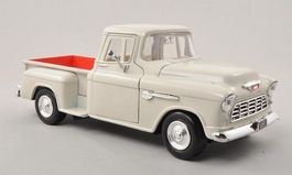 Chevrolet 5100 Stepside Pick Up 1955 weiss 1:24 von Motormax