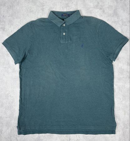 Polo Ralph Lauren vert pétrole - XL Custom Slim Fit #43