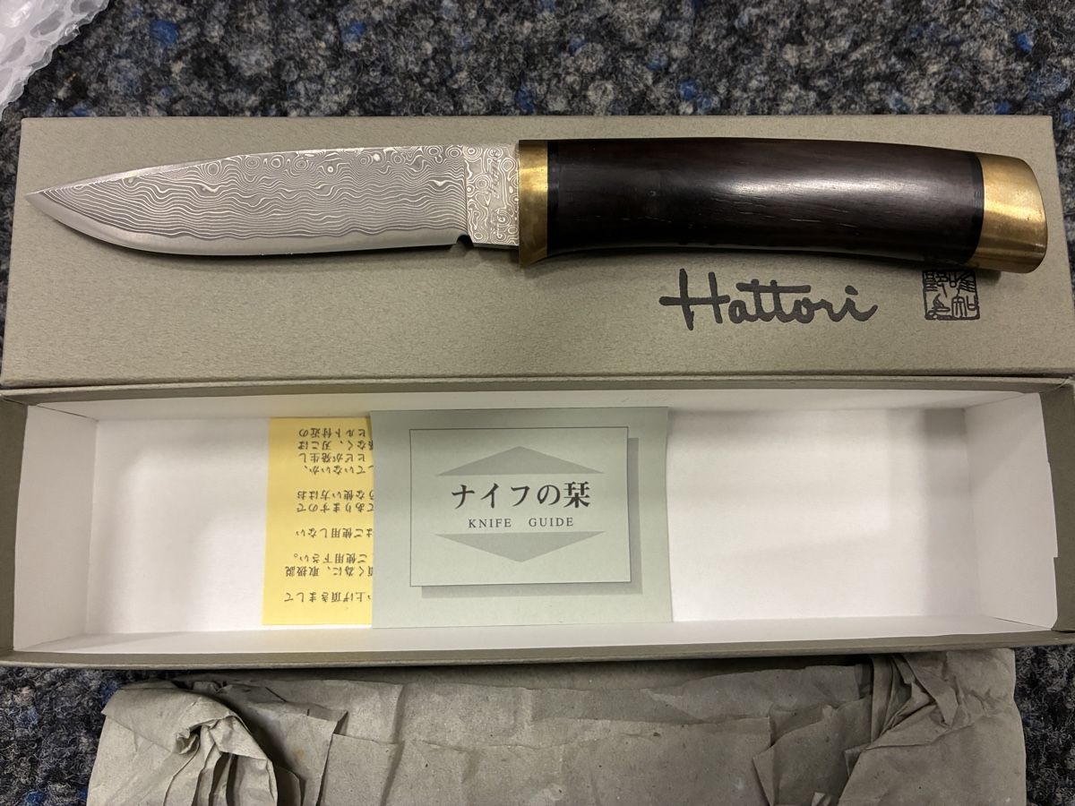 Posate: 2 Couteaux Hattori Damas Japonais – Nuovo e nell'imballaggio originale da Lausanne venduto da JTRMcom 1