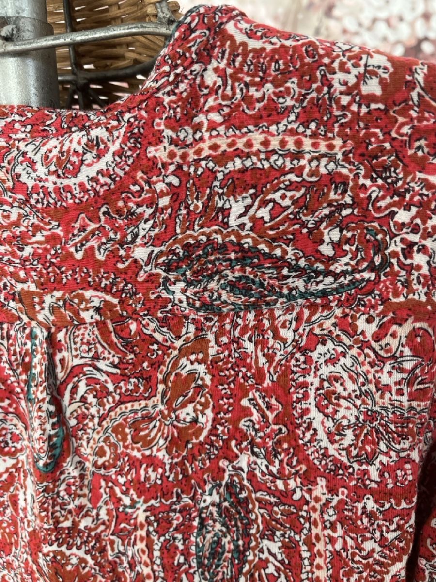 Caroll Camicette: Bluse Caroll rot gemustert, 38 – Usato da Solothurn venduto da Bobesch08 4