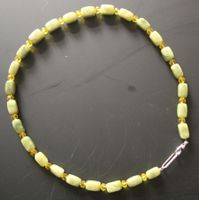 NEU: Jade Kette Jadekette Edelstein Schmuck Halskette