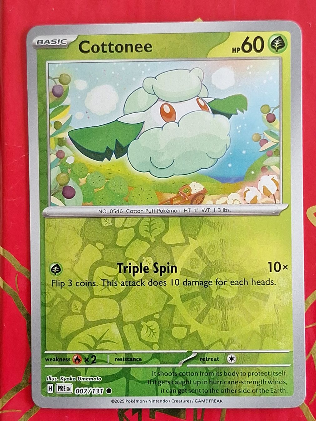 Pokémon Sammelbilder & Trading cards: Cottonee - Reverse Holo - Pokemon Prismatic Evolution – Gebraucht aus Altstätten SG von GGsGameshop