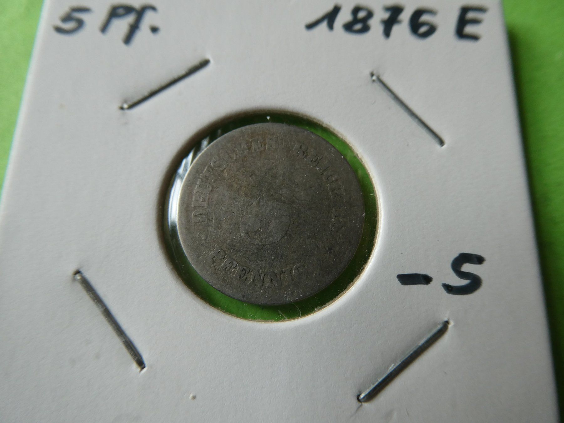 Tutti le monete: Dt. Reich 1876 E, 5 Pfennig – Usato da Hinterforst venduto da Rohusri