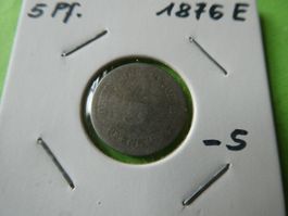 Dt. Reich 1876 E, 5 Pfennig
