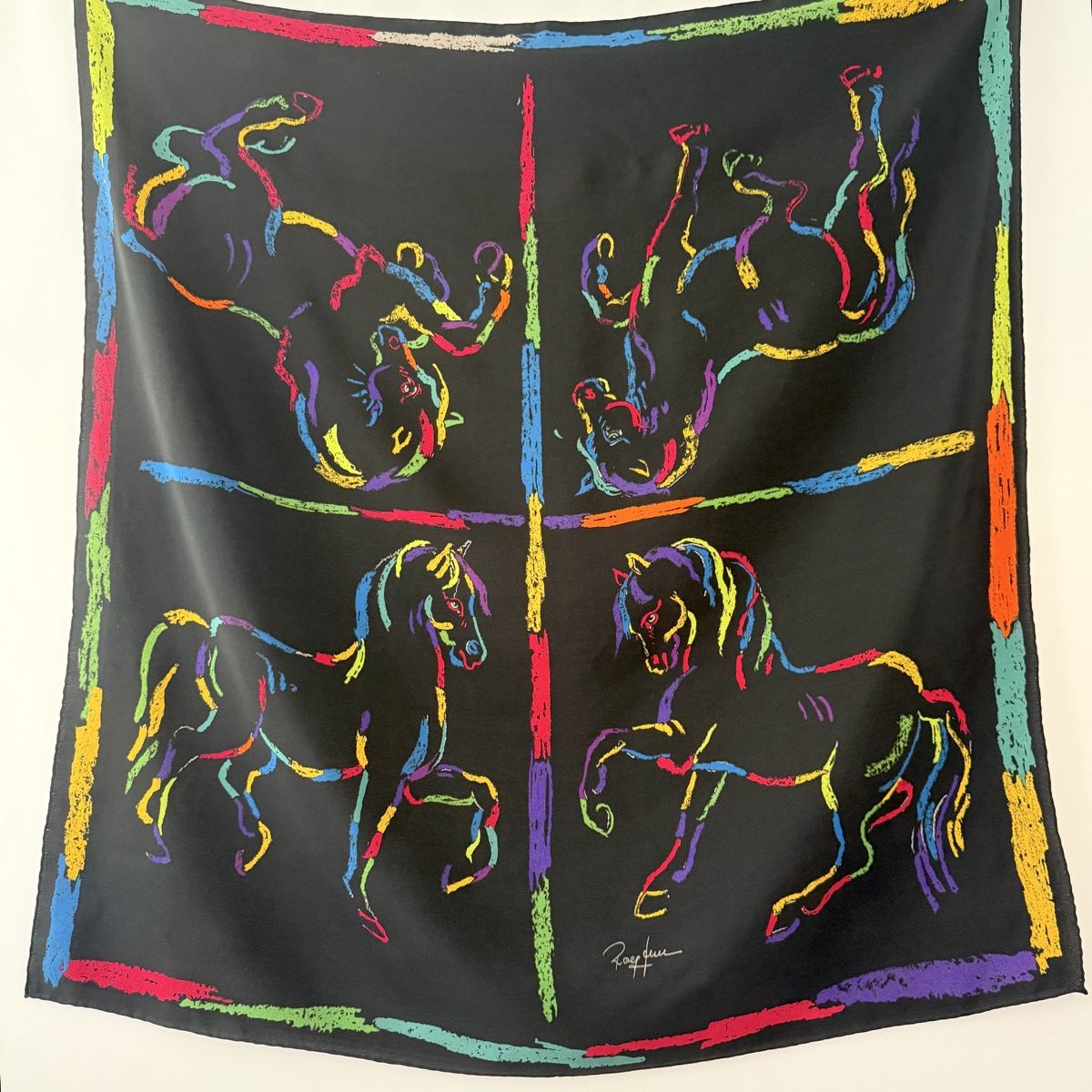 Foulard & Sciarpe: ROLF KNIE Silk Scarf – Usato da Freienbach venduto da Avviivva_Shop