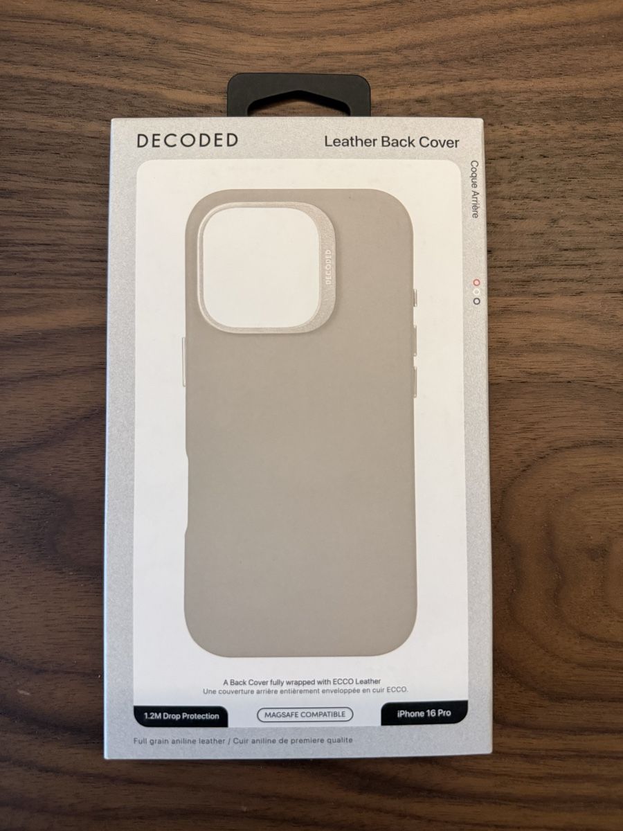 Apple Cover & Protezioni schermo: Decoded Leather iPhone 16 Pro Case - Stone - MagSafe - neu – Nuovo e nell'imballaggio originale da Küsnacht ZH venduto da HISCO 1