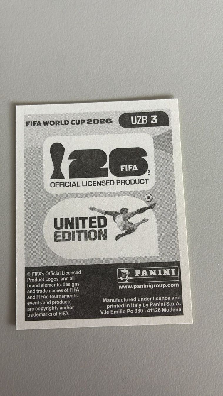 Panini Carte collezionabili: Carte panini 2026 - UZB 3 – Nuovo (secondo la descrizione) da La Neuveville venduto da Ibo2300 1