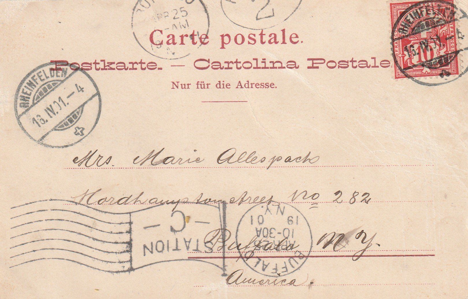 Cartoline postali: Rheinfelden – Usato da Rorschacherberg venduto da fratovi2 1