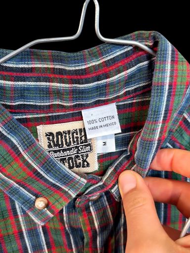 Camicie: Rough Use Panhandle Slim Kariertes Button-Down-Hemd - Größe – Usato da Zug venduto da vinokilo 3