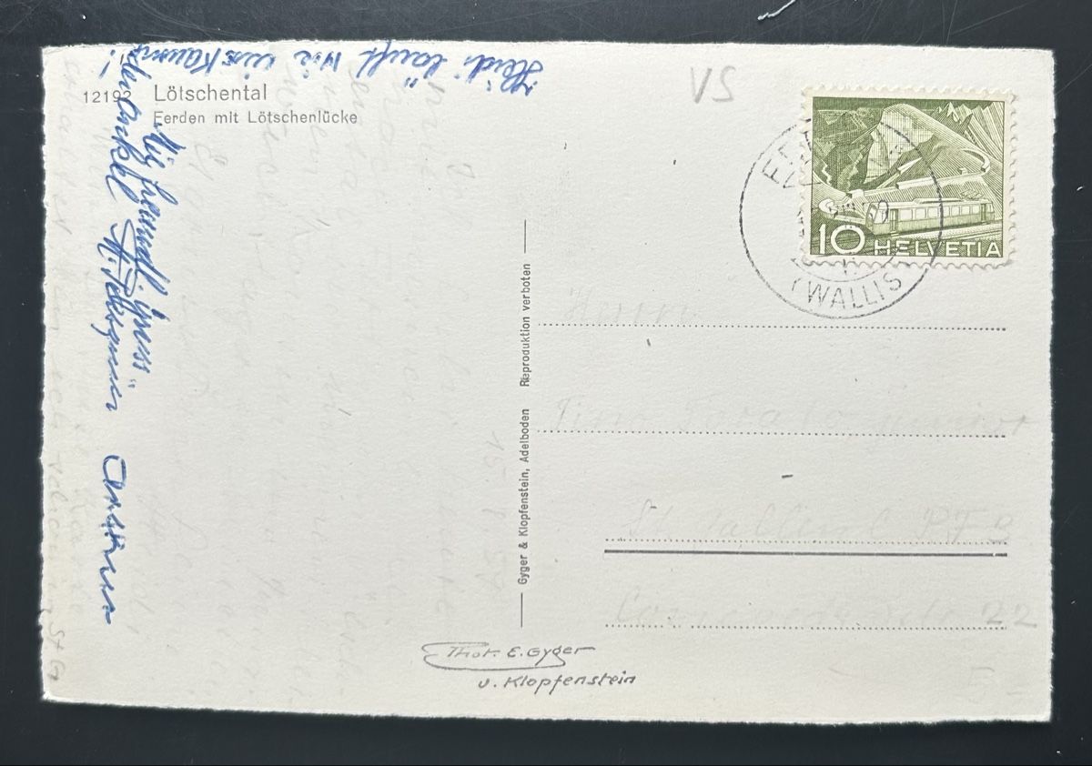 Cartes postales: Ferden im Lötschental  – D'occasion à Horw par Tellbub 1
