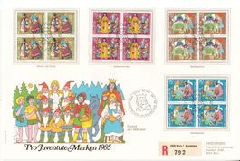 SBK J294 - J297 im 4er-Block FDC Grossbrief