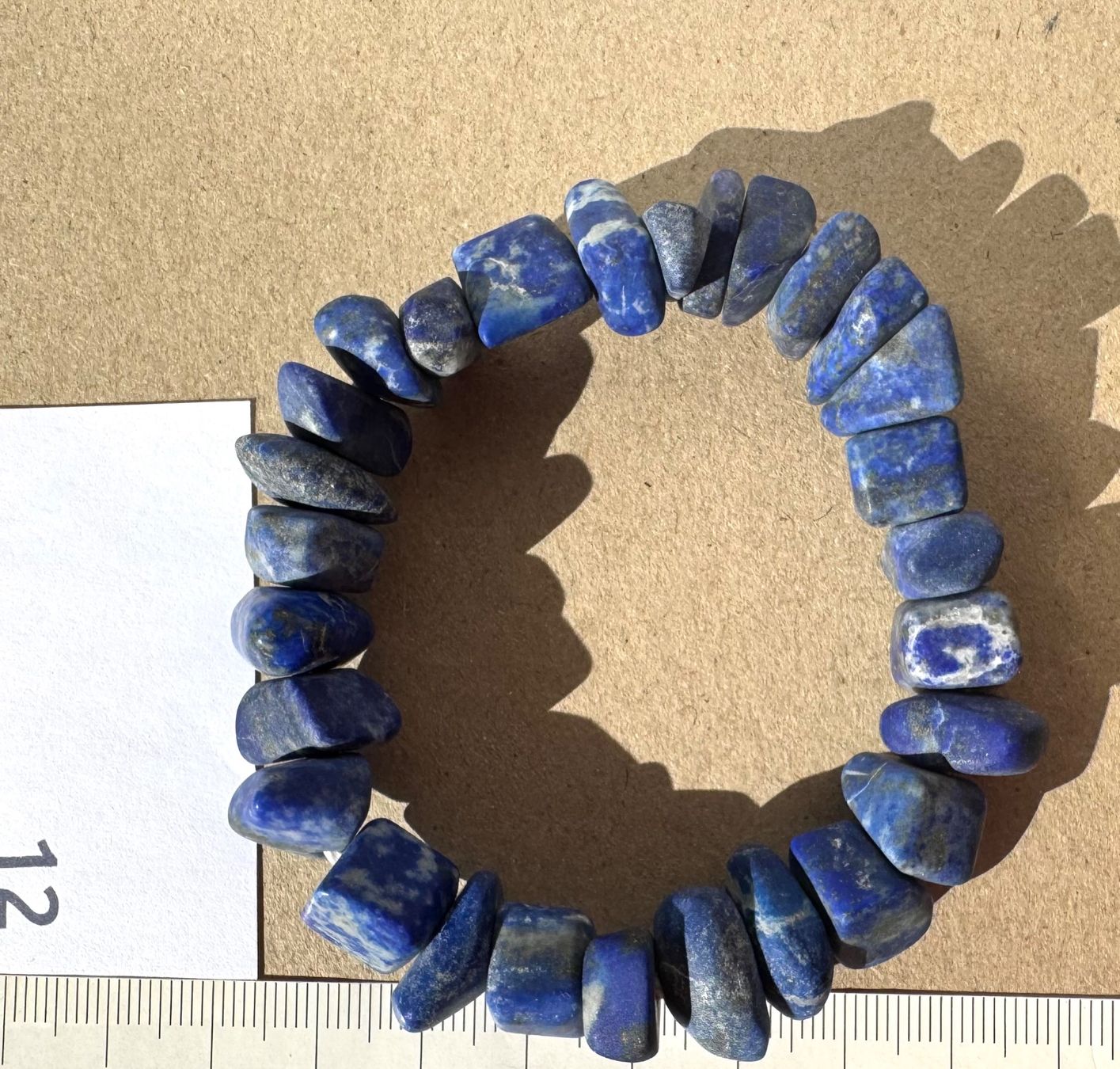 Armbänder & -reifen: Lapis  Lapislazuli   Armband.    unregelmässig  matt – Neu und originalverpackt aus Leuggern von gemshow 5