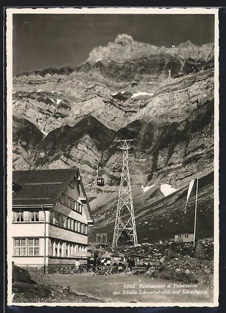 Ansichtskarten: Schwägalp, Restaurant, Talstation der S – Gebraucht aus Berlin von bartko-reher