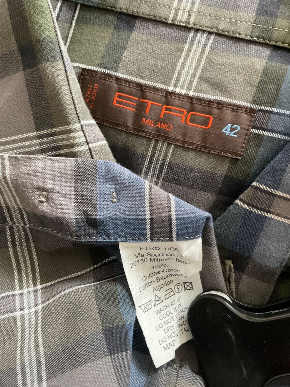 Etro Camicie: ETRO Milano Herren Hemd Gr 42 – Usato da Urdorf venduto da alda02 5