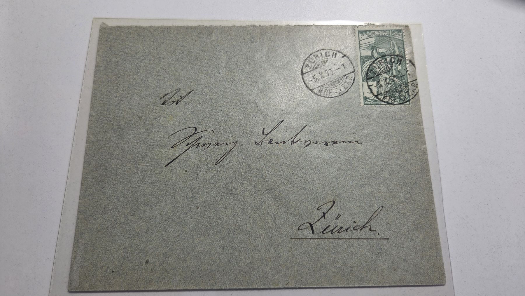 Alle Briefmarken: 1900 Brief  UPU 5 Rp  – Gebraucht aus Arni AG von Moth68