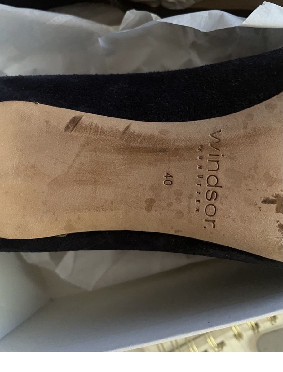 Windsor Scarpe da donna: Windsor Booties, Gr 40, Wildleder, navy, NP 789CHF – Usato da Tägerwilen venduto da CarolinaHerrera 5
