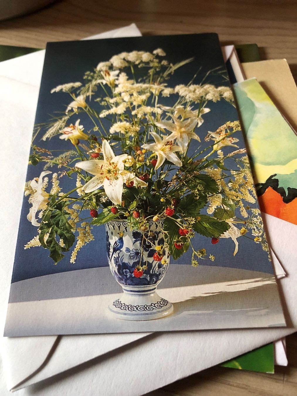 Cartoline: 12 Blumen - Karten teils mit Couverts – Usato da Rickenbach ZH venduto da Topas014 2