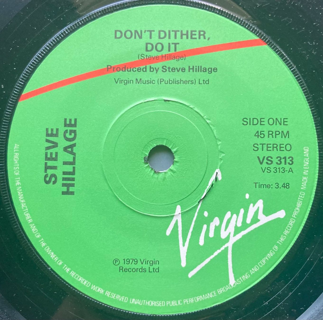 Vinyles: STEVE HILLAGE - DON'T DITHER DO IT – D'occasion à Poliez-Pittet par Newtown-Records 2