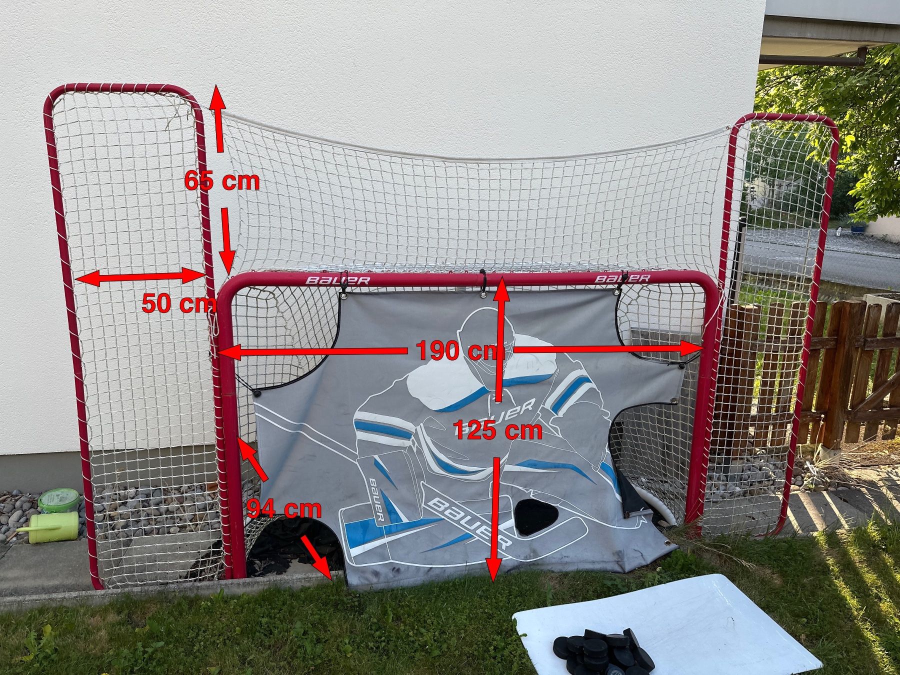 Porte da calcio e da hockey: Hockey Tor Bauer mit Zubehör – Usato da Zuerich venduto da Elduende 3