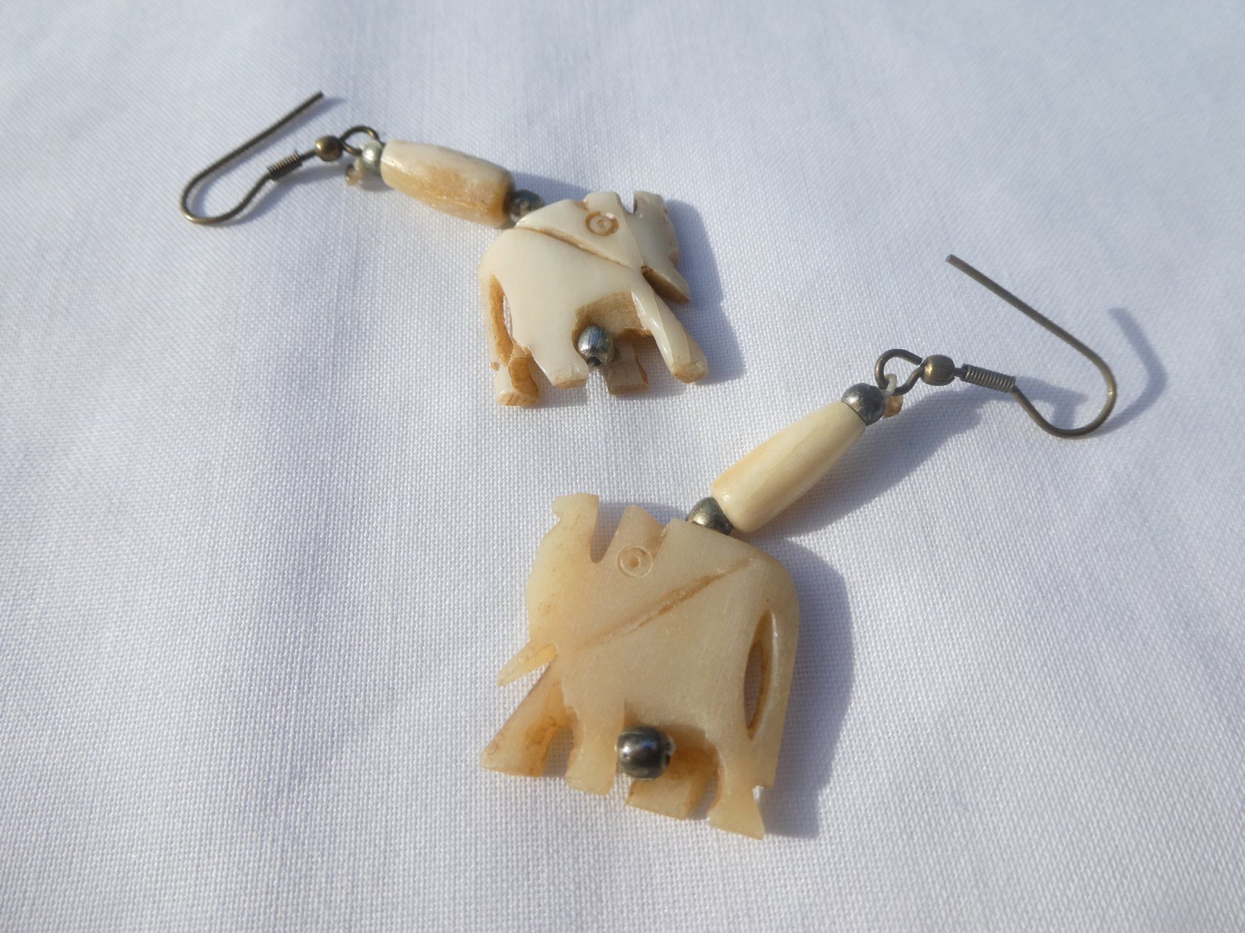 Orecchini pendenti & Orecchini a lobo: Vintage Ohrhänger, 'Elefanten',Modeschmuck – Usato da Gattikon venduto da kaandooh