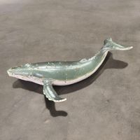 Figurine realiste vintage AAA baleine à bosse en caoutchouc