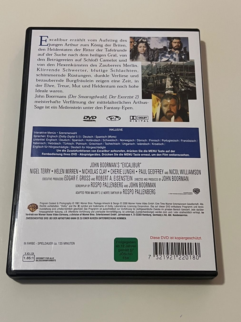 Tutti i DVDs: Excalibur DVD – Usato da Altstätten SG venduto da sheamus 1