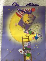 Mäuse Geschenktüte Verpackung lila Mond mäuse tüte