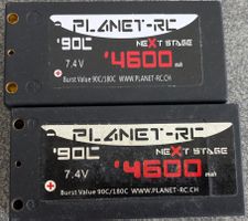 2x Planet-RC LiPo Akku 7.4V 4600mAh gebraucht