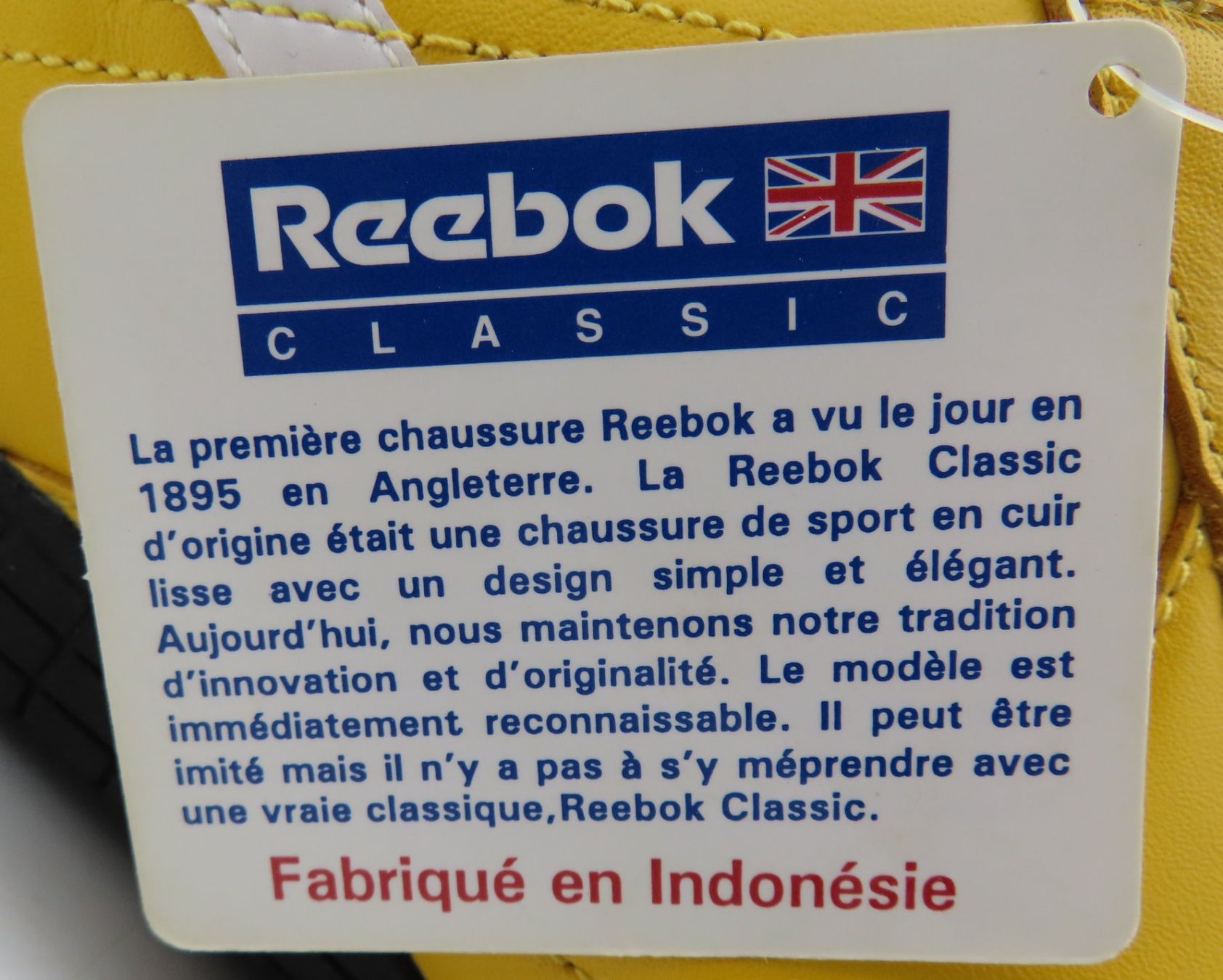 Reebok Scarpe da uomo: Gelbe Reebok Sneaker – Usato da Reinach BL venduto da WBZ-Flohmarkt 6