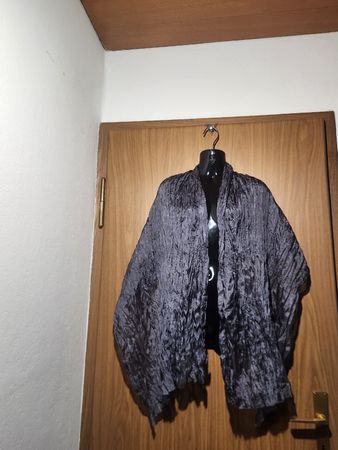 Echarpe en soie SILKROAD 100% pour femme, gris, élégant 