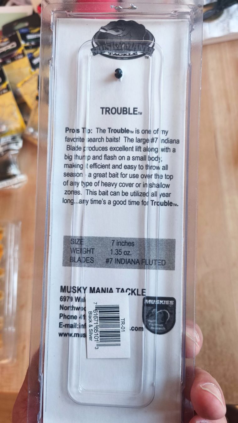 Köder: Musky Mania Trouble Spinner – Neu und originalverpackt aus Sarnen von sebalant 2