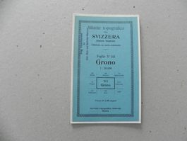 Landkarte Grono TI Tessin 1937 Leggia Norantola Boveredo