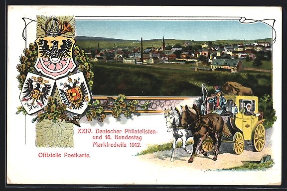 Cancelleria postale: Marktredwitz, XXIV., Deutscher Philateli – Usato da Berlin venduto da bartko-reher