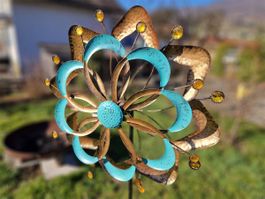 Windrad Blume Metall 160cm D:52.5cm