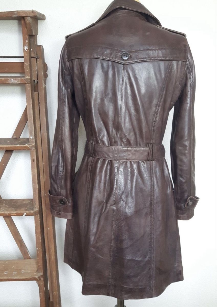 Mäntel: Leder Trenchcoat – Gebraucht aus Luzern von gnika 2